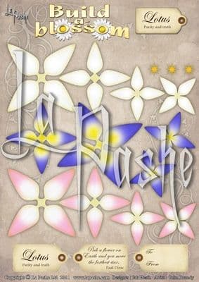 BUILD A BLOSSOM 3D FLORAL DECOUPAGE - LOTUS - LA PASHE