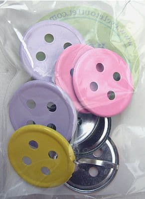 BUTTON BRADS - LARGE PASTEL