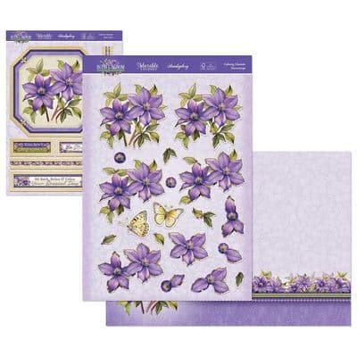 Calming Clematis - Hunkydory In Full Bloom Deco-Large Kit