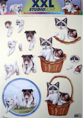 CATS & DOGS STUDIO LIGHT DECOUPAGE XXL 964