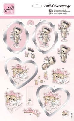 Celebrations - Anita's Foiled Die Cut Decoupage Sheet 169763
