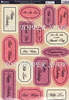 CHANTILLY SENTIMENT TAGS TOPPERS KANBAN 9712