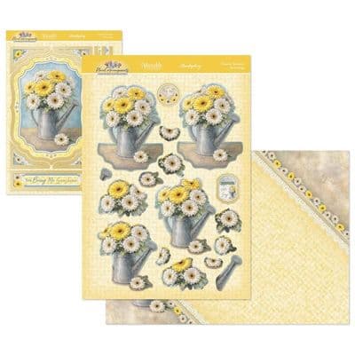 Cheerful Gerberas - Hunkydory Floral Arrangements Decoupage die cut  Deco-Large Kit