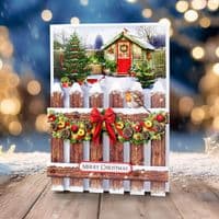 Christmas Garden Picket Fence Card Making Kit - Katy Sue