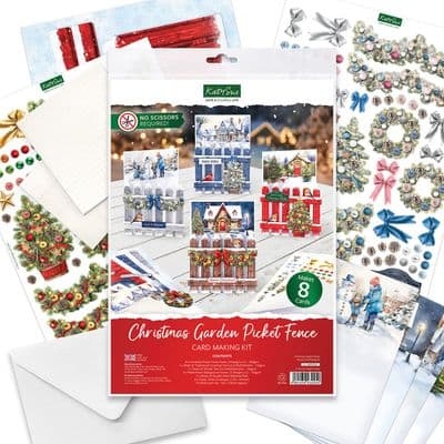 Christmas Garden Picket Fence Card Making Kit - Katy Sue