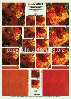 CHRISTMAS GIVING DIE CUT DUO TWISTS FROM G18
