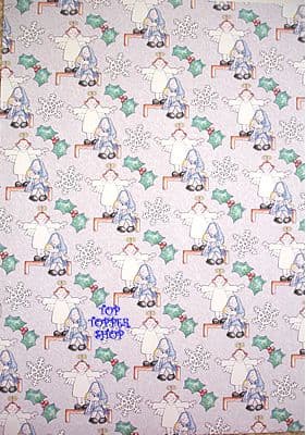 CHRISTMAS - NATIVITY GIRLS PAPER NATION A4 BACKING PAPER