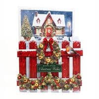 Christmas Picket Fence Scene Stash 12 sheets - Katy Sue