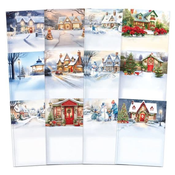 Christmas Picket Fence Scene Stash 12 sheets - Katy Sue