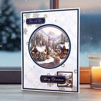 Christmas Village Bauble  A4 Die Cut Christmas Decoupage Sheet - Katy Sue Designs