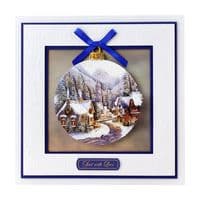 Christmas Village Bauble  A4 Die Cut Christmas Decoupage Sheet - Katy Sue Designs