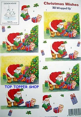 CHRISTMAS WISHES - ALL WRAPPED UP - DESIGN HOUSE DECOUPAGE