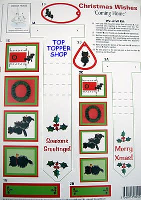 CHRISTMAS WISHES - COMING HOME - DESIGN HOUSE WATERFALL CARD KIT