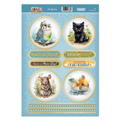 Cute Companions -  Hunkydory Adorable Animals Topper Sheet