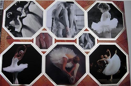 DANCE KANBAN DIE CUT CARD TOPPERS - BALLET 9074