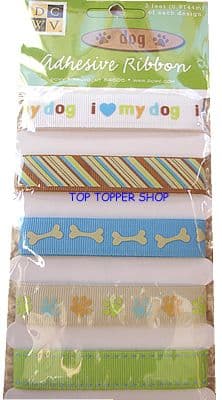 Dogpatch Ribbon DCWV ADHESIVE RIBBON DOG