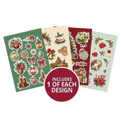 Deck the Halls 4 A5 Sheets Hunkydory Christmas Delightful Die-Cuts