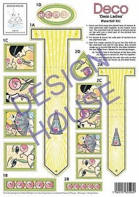 DECO LADIES - DESIGN HOUSE WATERFALL CARD KIT