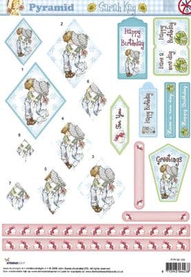 DIE CUT PYRAMID DECOUPAGE SARAH KAY STUDIO LIGHT 105