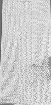 Dot Borders Silver Mirror Peel Off Stickers  CD3060