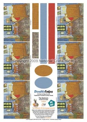 DOUBLETAKES - THE BEDROOM - DIE CUT DECOUPAGE & INVERTED G18