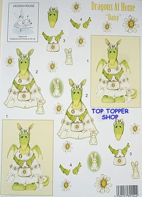 DRAGONS AT HOME - DAISY - DESIGN HOUSE DECOUPAGE