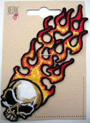 EMBROIDERED APPLIQUE MOTIF - SKULL