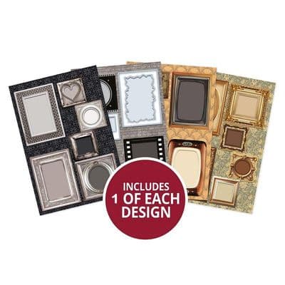 Fantastic Frames - 4 A5 Sheets Hunkydory  Delightful Die-Cuts