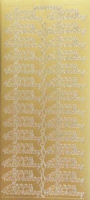 Father's Day Gold Peel Off Stickers Doodey DD2258