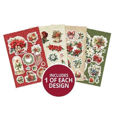 Festive Foliage - 4 A5 Sheets Hunkydory Christmas Delightful Die-Cuts