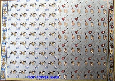 FREESTYLE DUFEX BACKING PAPER MUSIC INSTRUMENTS
