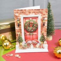 Furry Christmas Hunkydory Pop-Up Stepper Card
