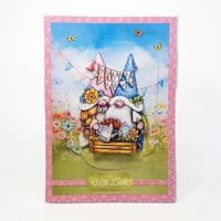 Garden Gnomes - 4 Pack - A4 Die Cut Decoupage Sheets - Katy Sue Designs