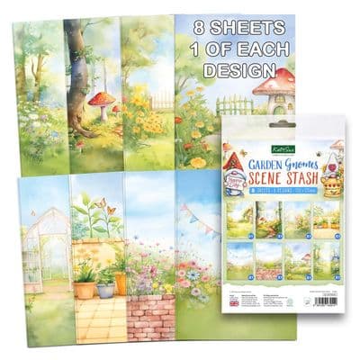 Garden Gnomes Scene Stash, 8 sheets - Katy Sue