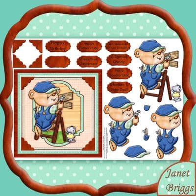 Get Hammered! Diy Decoupage Printed Sheet 471dd