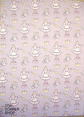 GIRLS FAIRY GIRL PAPER NATION A4 LILAC BACKING PAPER