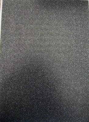 GLITTER CARD A4 BLACK TEXTURED IRIDESCENT  Aspire Crafts