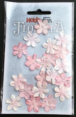 Handmade Mulberry Paper Flowers Soft Pink Hobbyfun Florella 3866031