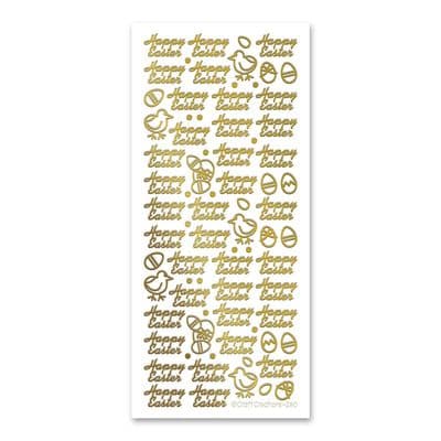 Happy Easter Gold Katy Sue Peel Off Stickers XL280U