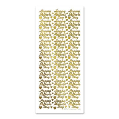 Happy Mother's Day Gold Katy Sue Peel Off Stickers XL282U
