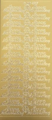 Happy Mother's Day Gold Peel Off Stickers Doodey 2257