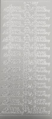 Happy Mother's Day Silver Peel Off Stickers Doodey 2257