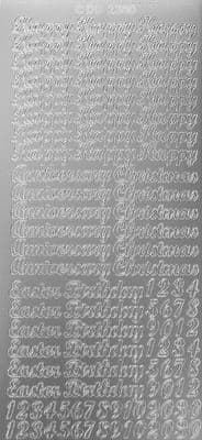 Happy Occasions Silver Peel Off Stickers Doodey 2380