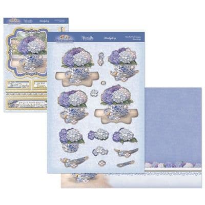Heartfelt Hydrangeas - Hunkydory Floral Arrangements Decoupage die cut  Deco-Large Kit