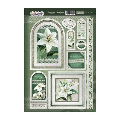 Heartfelt Lilies  - Hunkydory Fabulous Florals Card Topper Sheet