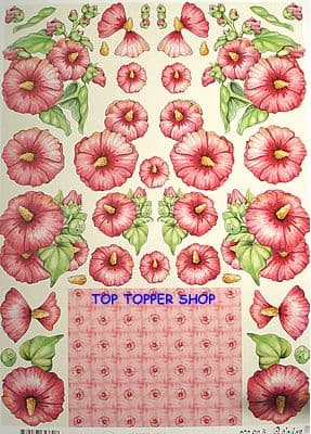 HIBISCUS - MARY RAHDER DECOUPAGE