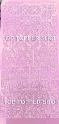 Hobbydots Corners Candy Mirror Peel Off Stickers STDMC3
