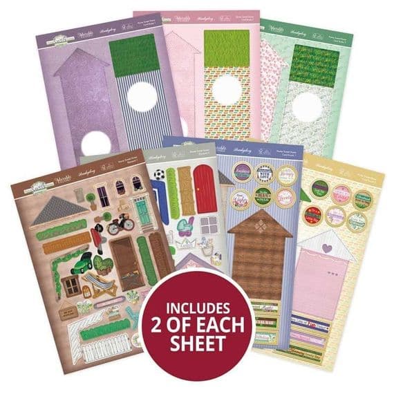Home Sweet Home Hunkydory Concept Card Kit 6 Cards