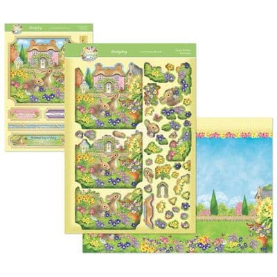 Hoppy Birthday - Hello Spring Hunkydory Die Cut Decoupage Kit