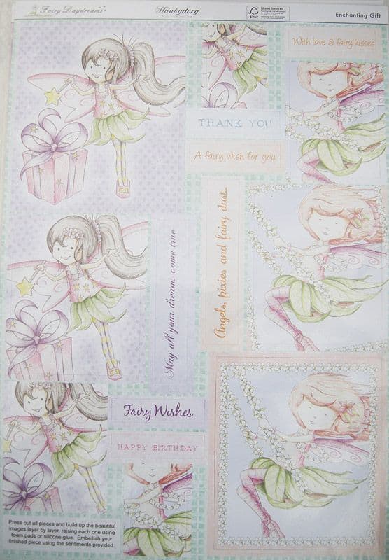 HUNKYDORY  TOPPERS & Die Cut Pyramage Fairy Daydreams Collection - Enchanting Gift